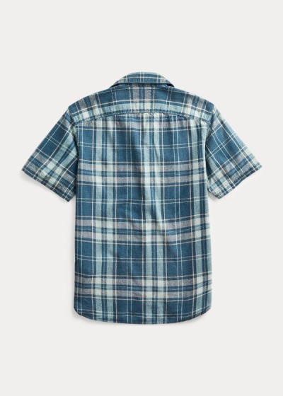 Camisa Ralph Lauren Hombre Azules Oscuro / Azules - Plaid Popover - CIYVT0263